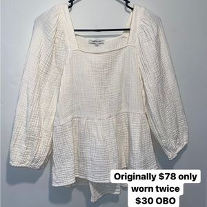 Almost new madewell top!! Super super cute and comfy